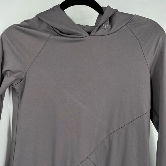 Betabrand Red Eye Travel Dress Gray Hooded Stetch Vacation Size XS - Picture 8 of 16